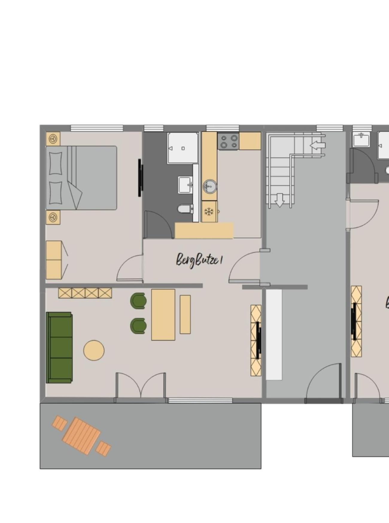 Bergbutzen Mit Balkon Apartment Браунлаге Екстериор снимка